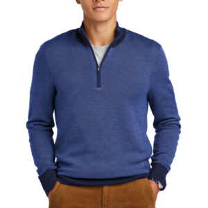 Washable Merino Birdseye 1/4 Zip Sweater Thumbnail