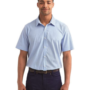 Men's Microcheck Gingham Cotton Shirt Thumbnail