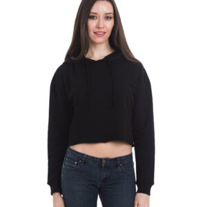 Women's Cropped Fleece Hooded Sweatshirt Thumbnail