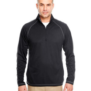 Cool & Dry Sport Quarter-Zip Pullover with Side and Sleeve Panels Thumbnail