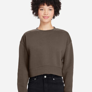 Women's Relaxed Cropped Crewneck Sweatshirt Thumbnail
