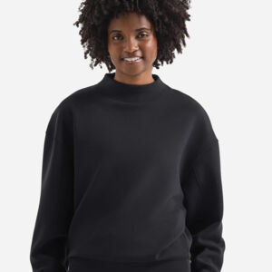 Women's Luxe Mock Neck Sweatshirt Thumbnail