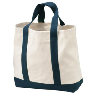 Ideal Twill Two Tone Shopping Tote Thumbnail