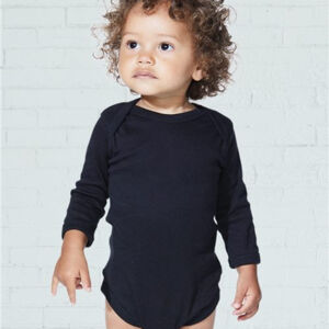 Infant Long Sleeve Baby Rib Bodysuit Thumbnail