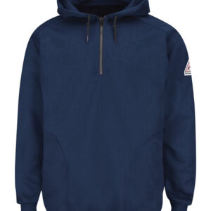 Men's Tall Flame Resistant Quarter-Zip Hooded Sweatshirt Thumbnail