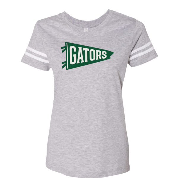 LASA - Women's Football V-Neck Fine Jersey Tee Thumbnail